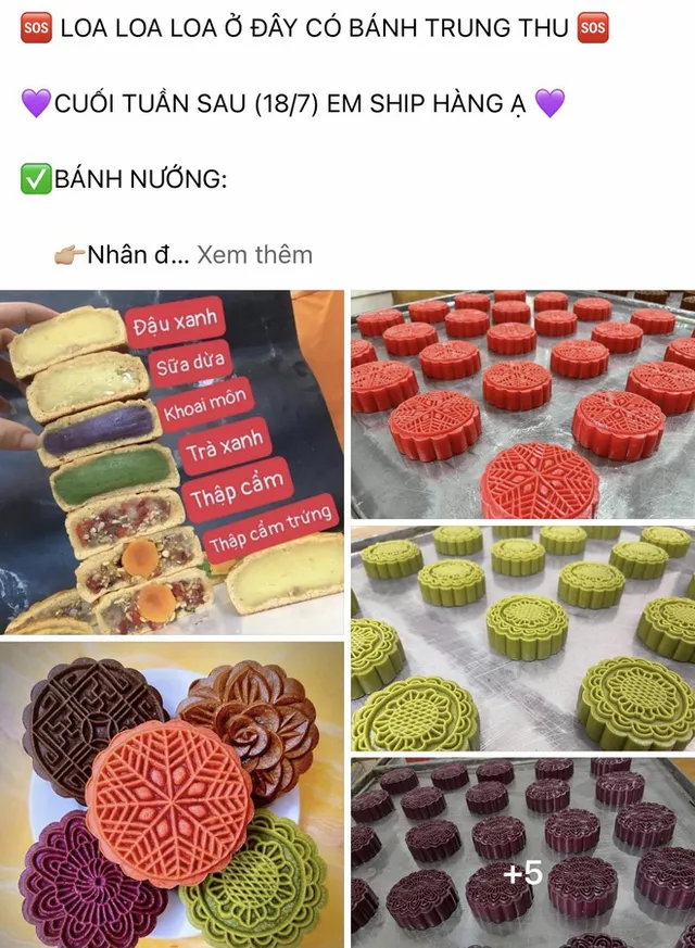 Bất chấp nắng nóng đỉnh điểm, tiểu thương mở bán bánh trung thu sớm - Ảnh 1.