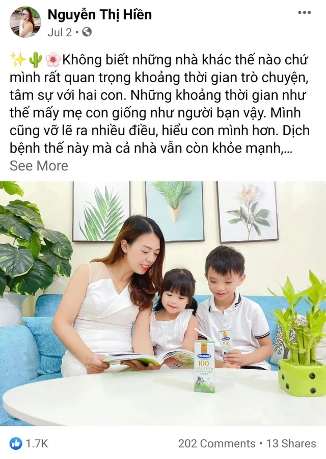 Ở nhà phòng dịch ngày giãn cách, bố mẹ cùng con thực hiện “nhiệm vụ kép” - Ảnh 1.