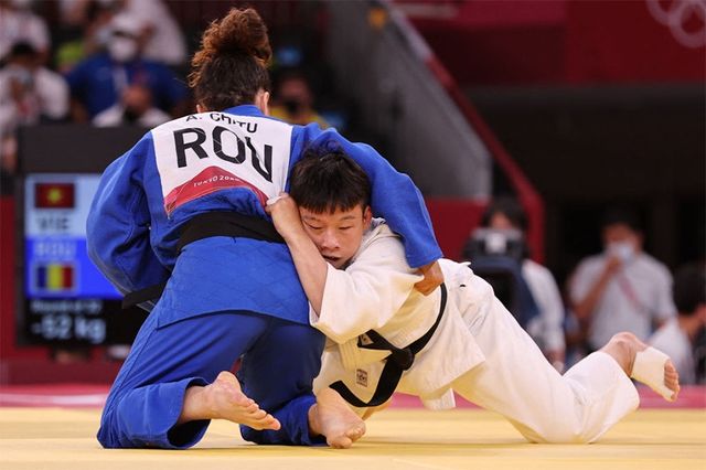 Olympic Tokyo 2020: Thanh Thủy thua chóng vánh, dừng bước ở vòng 1/32 Judo - Ảnh 1.