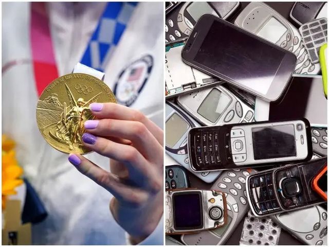 Huy chương Olympic Tokyo được tái chế từ gần 80.000 tấn đồ điện tử - Ảnh 1.