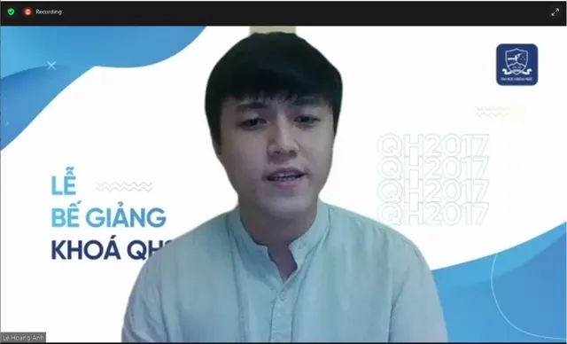 Lễ bế giảng trực tuyến ý nghĩa của sinh viên ĐH Ngoại Ngữ, ĐHQG Hà Nội - Ảnh 2. Lễ bế giảng trực tuyến ý nghĩa của sinh viên ĐH Ngoại Ngữ, ĐHQG Hà Nội - Ảnh 2.