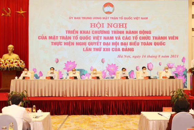 Tổng Bí thư Nguyễn Phú Trọng và lãnh đạo Đảng, Nhà nước dự Hội nghị toàn quốc của MTTQ Việt Nam - Ảnh 7.