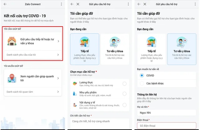 Tính năng  Zalo Connect hỗ trợ người khó khăn do dịch bệnh đã mở tại 20 tỉnh thành - Ảnh 2.