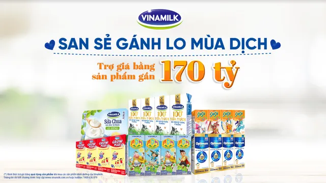 Vinamilk triển khai chương trình hỗ trợ quà tặng để trợ giá mùa dịch lên đến gần 170 tỷ đồng - Ảnh 1.