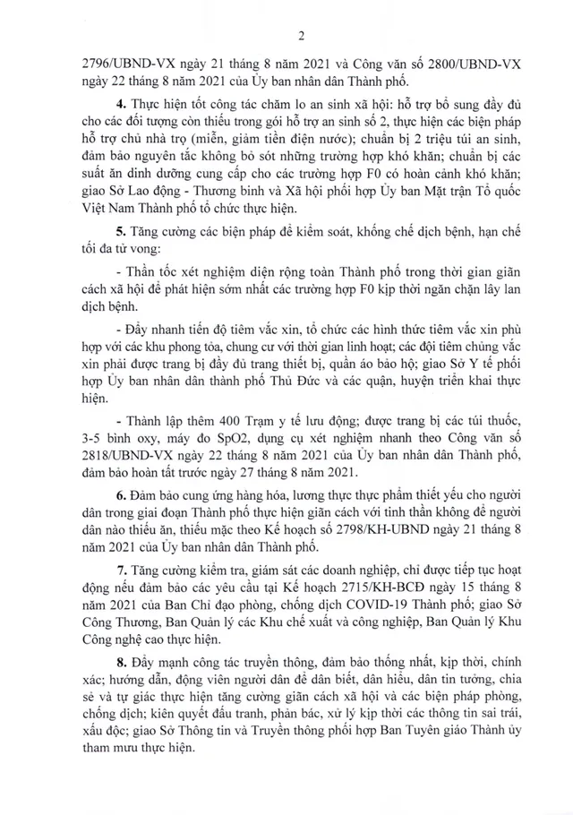 TP Hồ Chí Minh ra Chỉ thị số 11: Mỗi phường xã là pháo đài, người dân là chiến sĩ chống dịch - Ảnh 2.