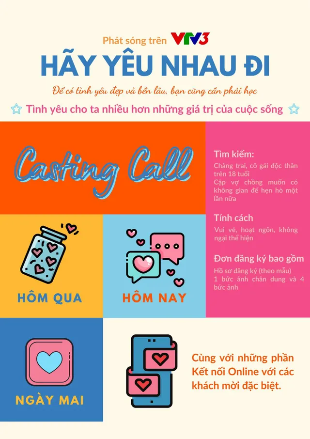 Đừng bỏ lỡ show mới hẹn hò mới cực hấp dẫn Hãy yêu nhau đi - Ảnh 2.