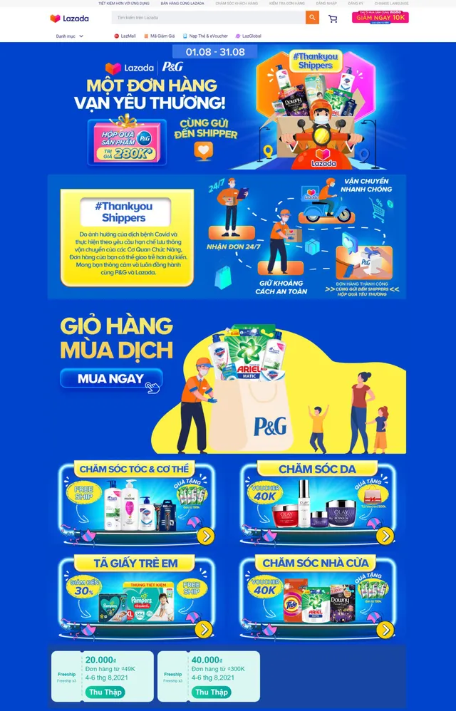 “Một đơn hàng, Vạn yêu thương” - Chương trình hỗ trợ shipper từ P&G Việt Nam - Ảnh 2.