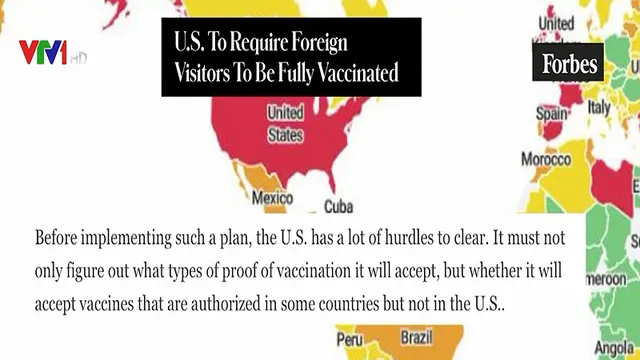 Đề xuất hộ chiếu vaccine khi nhập cảnh Mỹ - Ảnh 1. Đề xuất hộ chiếu vaccine khi nhập cảnh Mỹ - Ảnh 1.