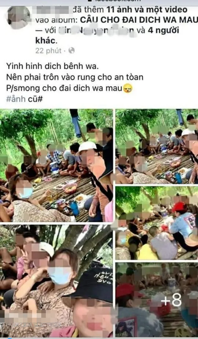21 thanh niên vào rừng ăn nhậu rồi khoe trên Facebook - Ảnh 1. 21 thanh niên vào rừng ăn nhậu rồi khoe trên Facebook - Ảnh 1.