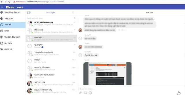 Hacker tung ảnh chụp màn hình nghi chứa tin nhắn nội bộ của BKAV - Ảnh 1.