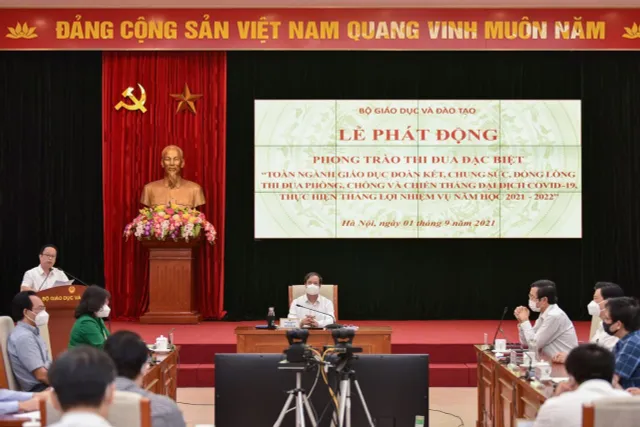 Phát động phong trào thi đua đặc biệt năm học 2021 - 2022 - Ảnh 1.