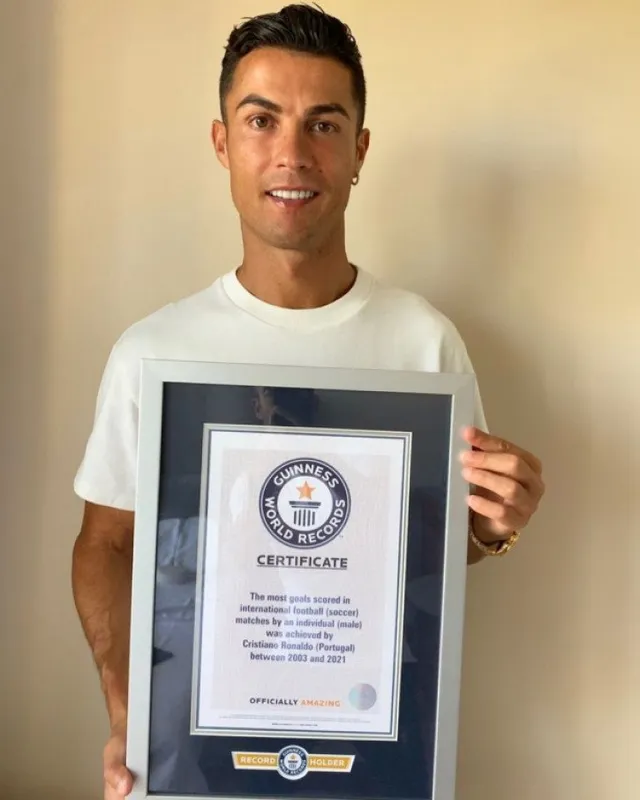 10 kỷ lục Guinness do Ronaldo nắm giữ - Ảnh 1.