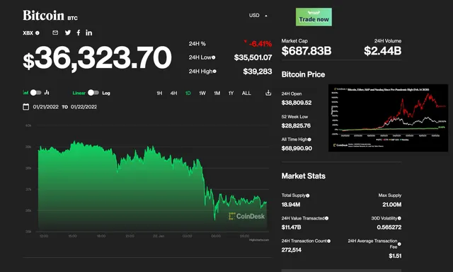 Bitcoin mất giá thảm - Ảnh 1.