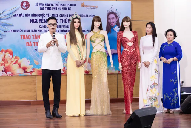 Thùy Tiên tặng trang phục dự thi Miss Grand International cho bảo tàng - Ảnh 2.