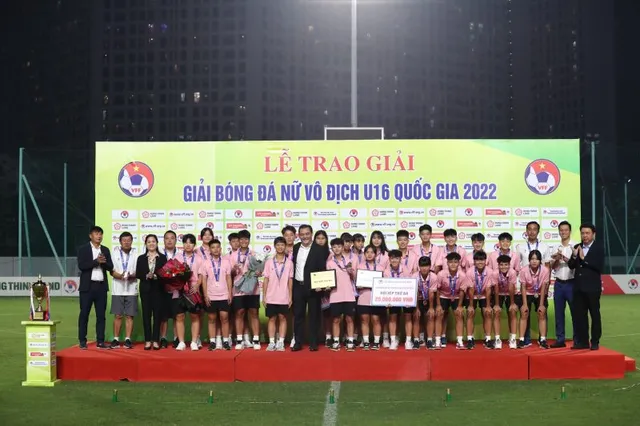 ẢNH | Phong Phú Hà Nam vô địch giải bóng đá Nữ U16 Quốc gia 2022 - Ảnh 7.