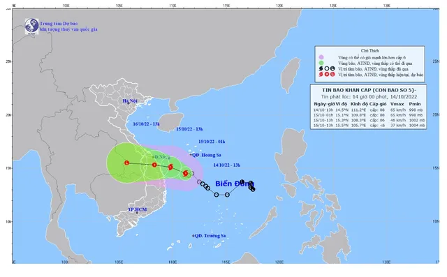 Áp thấp nhiệt đới mạnh lên thành bão số 5 (SONCA) - Ảnh 1.