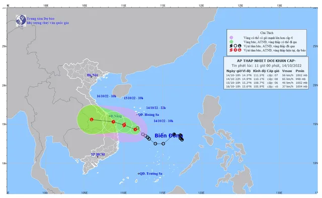 Áp thấp nhiệt đới gây gió giật cấp 9 - Ảnh 1.