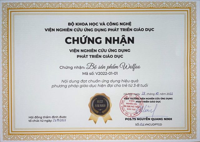 “Sói Wolfoo” đạt chuẩn ứng dụng hiệu quả phương pháp giáo dục hiện đại - Ảnh 1.