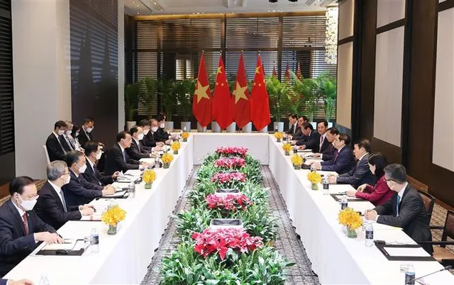 Thủ tướng Phạm Minh Chính hội kiến Thủ tướng Trung Quốc Lý Khắc Cường - Ảnh 2. Thủ tướng Phạm Minh Chính hội kiến Thủ tướng Trung Quốc Lý Khắc Cường - Ảnh 2.