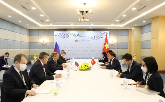 Bộ trưởng Bộ Ngoại giao Bùi Thanh Sơn gặp Bộ trưởng Bộ Ngoại giao Nga Sergei Lavrov - Ảnh 1.