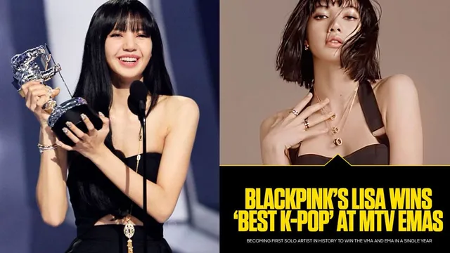 Lisa (BLACKPINK) - Nghệ sĩ solo K-Pop đầu tiên đồng thắng giải tại VMAs và EMAs - Ảnh 1.