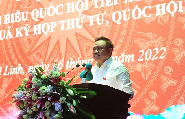 Chủ tịch UBND Thành phố Trần Sỹ Thanh tiếp xúc cử tri huyện Mê Linh và Sóc Sơn  - Ảnh 3.