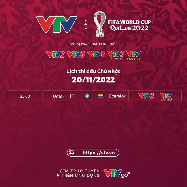 Lịch thi đấu và trực tiếp World Cup ngày 20/11 | ĐT Qatar - ĐT Ecuador - Ảnh 2.