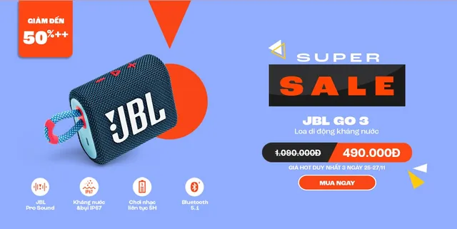 4 deal loa, tai nghe JBL giá tốt  dịp Black Friday - Ảnh 2.