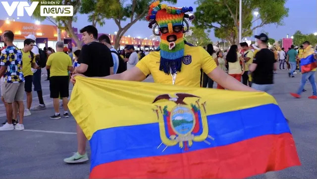 Người hâm mộ Nam Mỹ góp lửa cổ vũ Ecuador tại World Cup 2022 - Ảnh 3. Người hâm mộ Nam Mỹ góp lửa cổ vũ Ecuador tại World Cup 2022 - Ảnh 3.