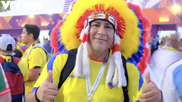 Người hâm mộ Nam Mỹ góp lửa cổ vũ Ecuador tại World Cup 2022 - Ảnh 7. Người hâm mộ Nam Mỹ góp lửa cổ vũ Ecuador tại World Cup 2022 - Ảnh 7.