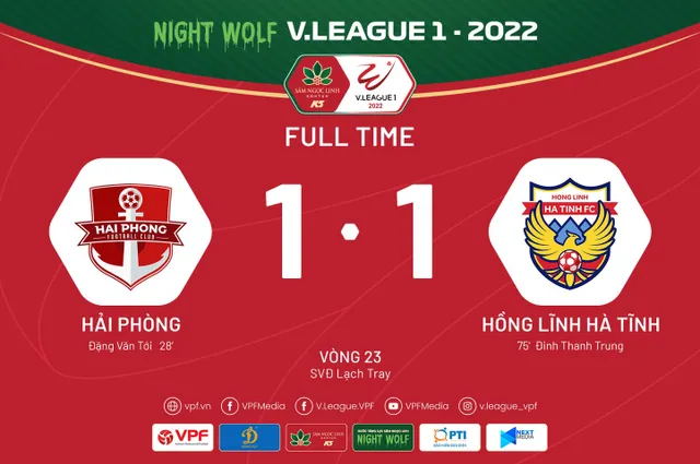 Vòng 23 V.League 1-2022: SHB Đà Nẵng trụ hạng sớm 3 vòng đấu, CLB Hải Phòng chia điểm bất ngờ   - Ảnh 4.