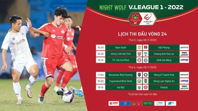 Trước vòng 24 Night Wolf V.League 1-2022: Kịch tính cao độ!  - Ảnh 1.