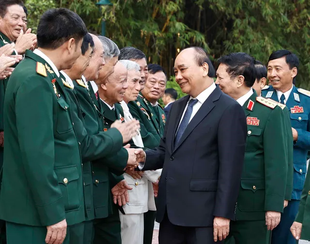 Chủ tịch nước Nguyễn Xuân Phúc gặp mặt Ban liên lạc Cựu chiến binh Sư đoàn 341 - Ảnh 2.