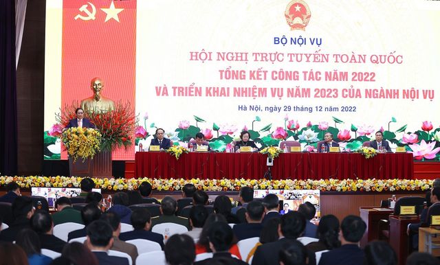 Thủ tướng Phạm Minh Chính dự Hội nghị triển khai nhiệm vụ năm 2023 của ngành Nội vụ - Ảnh 2.