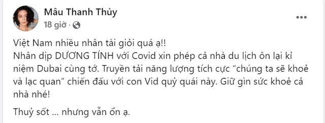 Hoa hậu Tiểu Vy, Á hậu Mâu Thủy mắc COVID-19 - Ảnh 3.