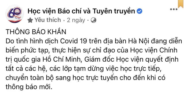 Sinh viên hoang mang khi trường đại học thay đổi kế hoạch học trực tiếp - Ảnh 1.