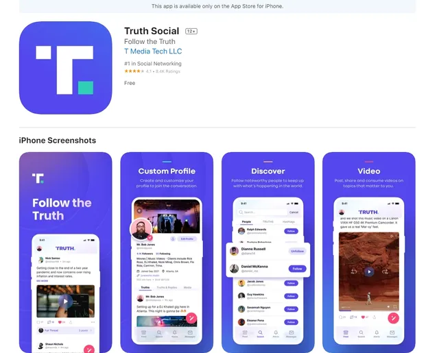 Mạng xã hội Truth Social của ông Trump và những vấn đề khó đỡ - Ảnh 1. Mạng xã hội Truth Social của ông Trump và những vấn đề khó đỡ - Ảnh 1.