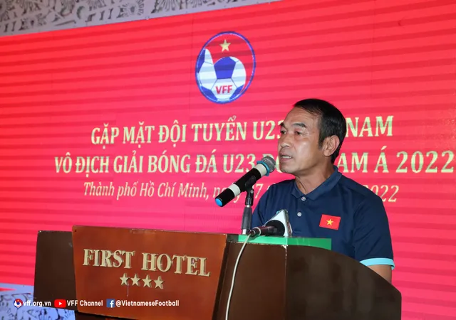 Lãnh đạo LĐBĐVN gặp mặt chúc mừng ĐT U23 Việt Nam vô địch giải U23 Đông Nam Á 2022 - Ảnh 2.