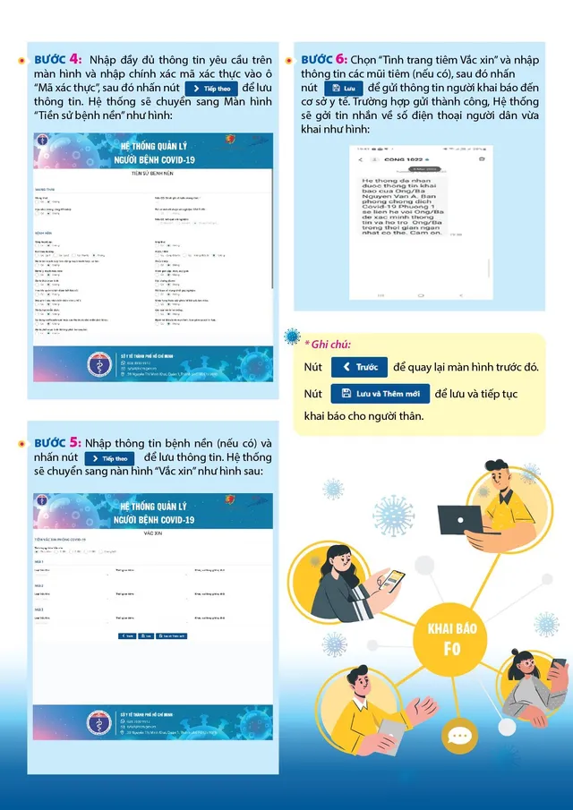 TP. Hồ Chí Minh: Hướng dẫn Khai báo F0 qua hệ thống thông tin điện tử - Ảnh 2.