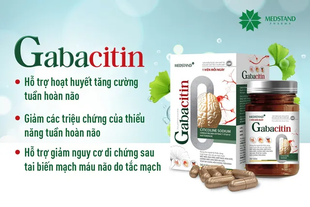 Gabacitin - Bí quyết cải thiện tình trạng thiếu máu não của Dược phẩm Medstand - Ảnh 3.