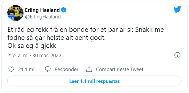 Haaland đăng tải một thông điệp bí ẩn trên Twitter, điều này có nghĩa là gì? - Ảnh 2.