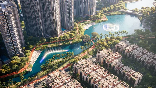 Điểm thu hút đầu tư của The Global City: Vịnh Tình yêu với nhạc nước khai trương cuối năm 2022 - Ảnh 1.