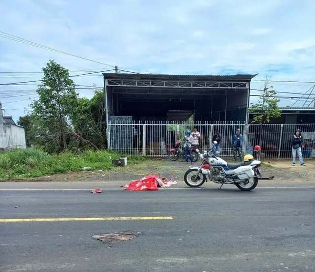 Tai nạn liên hoàn trên đường Hồ Chí Minh khiến 2 người chết, 1 người bị thương - Ảnh 1.