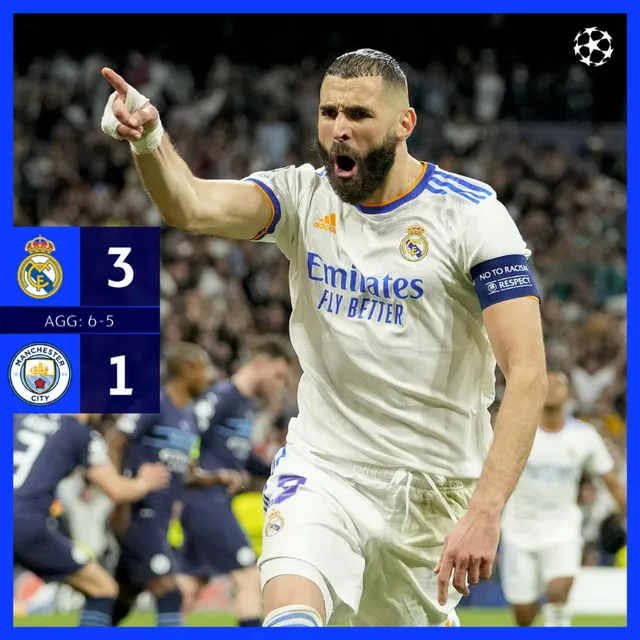 Real Madrid ngược dòng khó tin, loại Man City để ghi tên vào chung kết Champions League - Ảnh 7. Real Madrid ngược dòng khó tin, loại Man City để ghi tên vào chung kết Champions League - Ảnh 7.