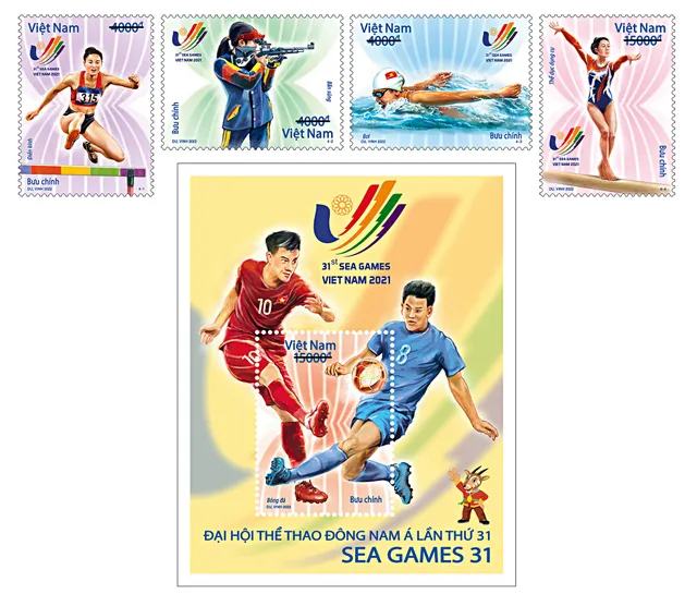 Giới thiệu bộ tem SEA Games 31 - Ảnh 1.