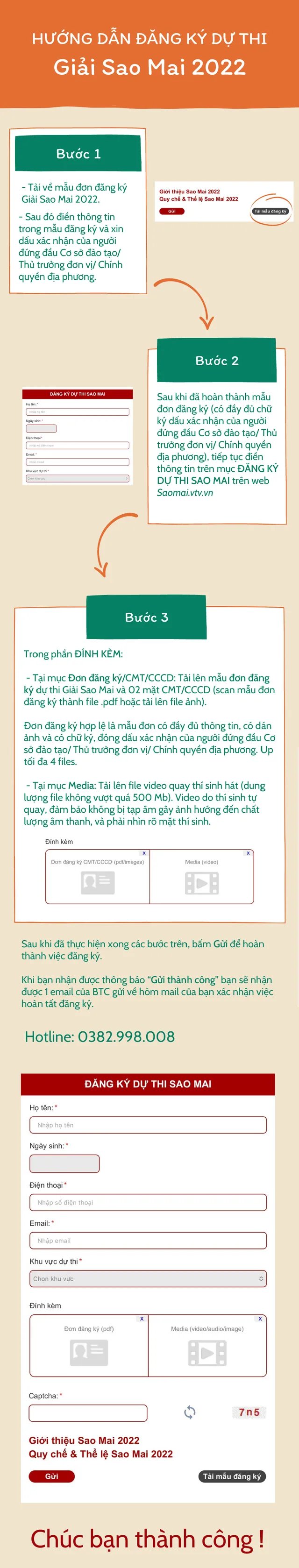 Cách thức đăng ký dự thi Sao Mai 2022 - Ảnh 1.