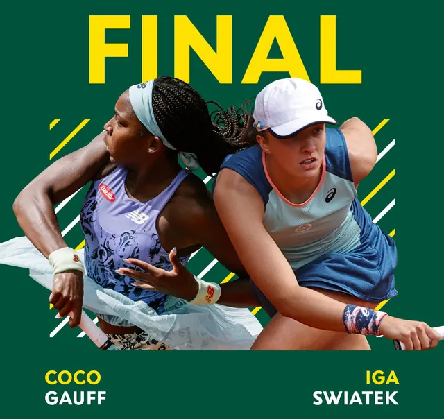 Coco Gauff đối đầu với Iga Swiatek tại chung kết Pháp mở rộng - Ảnh 2.