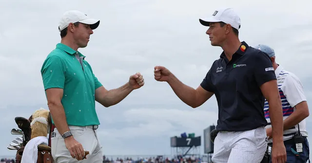 Điểm nhấn vòng 3 The Open Championship: Rory McIlroy và Viktor Hovland chia sẻ ngôi đầu - Ảnh 2.