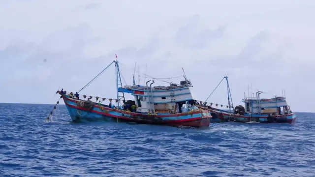 Nhiều tàu cá vi phạm hành lang an toàn đường ống dẫn khí trên biển - Ảnh 1.