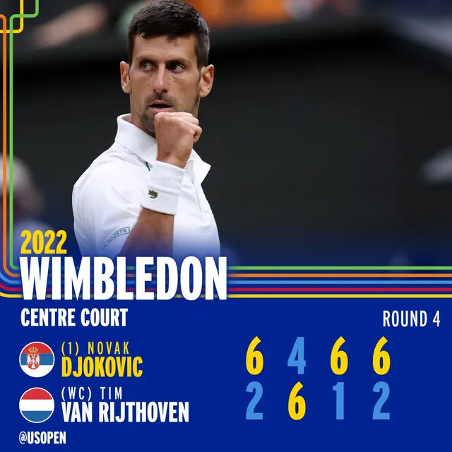 Novak Djokovic dễ dàng tiến vào tứ kết Wimbledon 2022 - Ảnh 3.